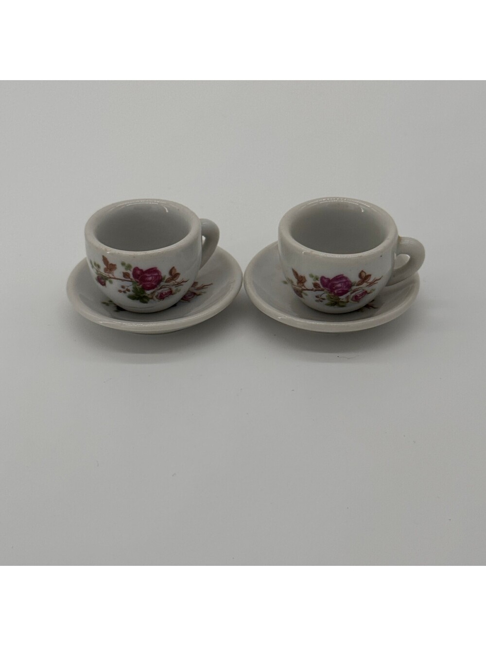 Vintage Miniature Teacup & Saucer Trinkets (2)